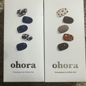 Nail Art Set - Blue and Brown